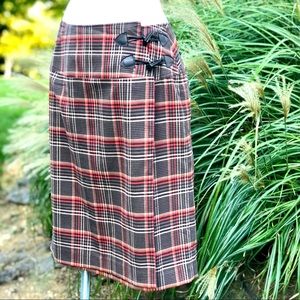 Cato Autumn Wrap Drop Waist Lined Skirt